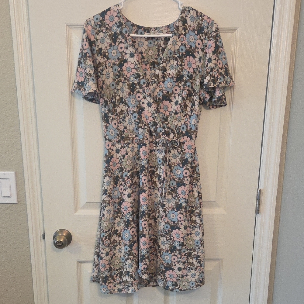 Monteau Multicolor Floral Dress Size M